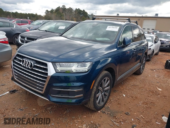 2019 Audi Q7 Premium Plus with VIN WA1LHAF73KD022189, listed as a IAAI auction lot 40798608 with 58,587 mi miles and . Bid and sale history available at DreamBid. Image 17.