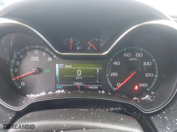2018 Chevrolet Impala LT with VIN 2G1105S35J9167429, listed as a IAAI auction lot 41515218 with 115,508 mi miles. Bid and sale history available at carsss.com. Image 7.