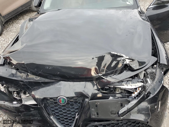 2017 Alfa Romeo Giulia Ti with VIN ZARFAECNXH7536474, listed as a Copart auction lot 86196034 with 87,461 mi miles and Salvage Title. Bid and sale history available at carsss.com. Image 11.