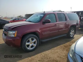 2008 Chevrolet Suburban LTZ with VIN 3GNFK16378G134899, listed as a Copart auction lot 64691114 with 255,400 mi miles and Salvage Title. Bid and sale history available at carsss.com. Image 1.