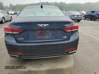 2019 Genesis G80 3.8L z VIN KMTFN4JE8KU328020, wystawiony jako Copart lot #58750905 z przebiegiem 72 415 mil mil oraz Szkoda całkowita • Salvage title. Historia ofert i sprzedaży dostępna na DreamBid. Obrazek 6.
