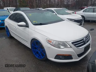 2012 Volkswagen CC Lux with VIN WVWHN7AN9CE505842, listed as a IAAI auction lot 41864494 with 166,629 mi miles. Bid and sale history available at carsss.com. Image 1.