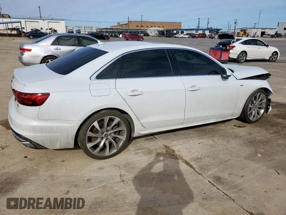2020 Audi A4 Premium Plus z VIN WAUENAF4XLA039567, wystawiony jako Copart lot #47057805 z przebiegiem 41 826 mil mil oraz Szkoda całkowita • Salvage title. Historia ofert i sprzedaży dostępna na DreamBid. Obrazek 3.