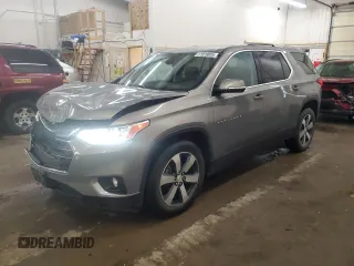 2018 Chevrolet Traverse LT z VIN 1GNEVHKW9JJ124245, wystawiony jako Copart lot #57029805 z przebiegiem 157 694 mil mil oraz Szkoda całkowita • Salvage title. Historia ofert i sprzedaży dostępna na DreamBid. Obrazek 1.