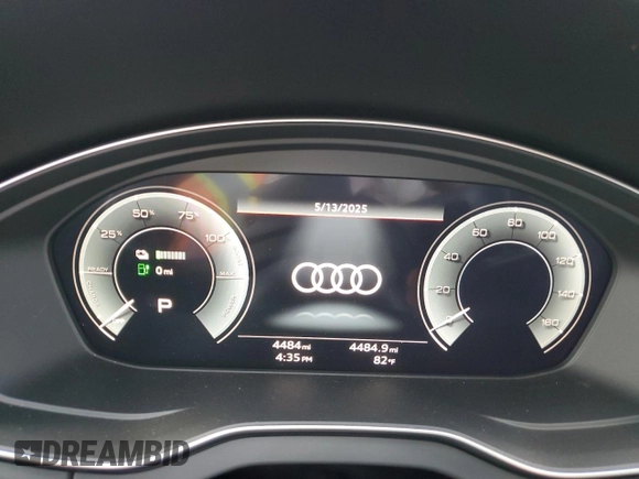 2024 Audi Q5 S line Premium with VIN WA1G2AFY2R2079310, listed as a Copart auction lot 56993615 with 4,484 mi miles and Salvage title. Bid and sale history available at DreamBid. Image 9.