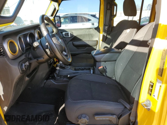 2021 Jeep Wrangler Unlimited Sport Altitude with VIN 1C4HJXDG4MW667091, listed as a Copart auction lot 44780105 with Not Provided miles and Salvage Title. Bid and sale history available at carsss.com. Image 7.
