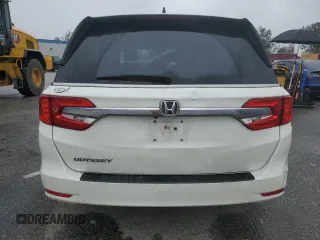 2018 Honda Odyssey EX-L with VIN 5FNRL6H77JB008571, listed as a Copart auction lot 46948585 with 88,699 mi miles and Salvage Title. Bid and sale history available at carsss.com. Image 6.