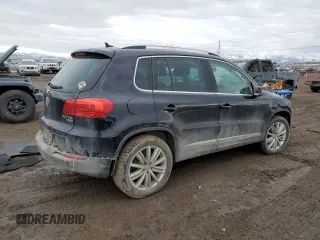 2014 Volkswagen Tiguan SEL with VIN WVGBV3AX2EW596929, listed as a Copart auction lot 46267875 with Not provided miles and Salvage title. Bid and sale history available at DreamBid. Image 3.