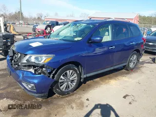 2017 Nissan Pathfinder SV with VIN 5N1DR2MM4HC631842, listed as a IAAI auction lot 41650606 with 148,956 mi miles. Bid and sale history available at carsss.com. Image 2.