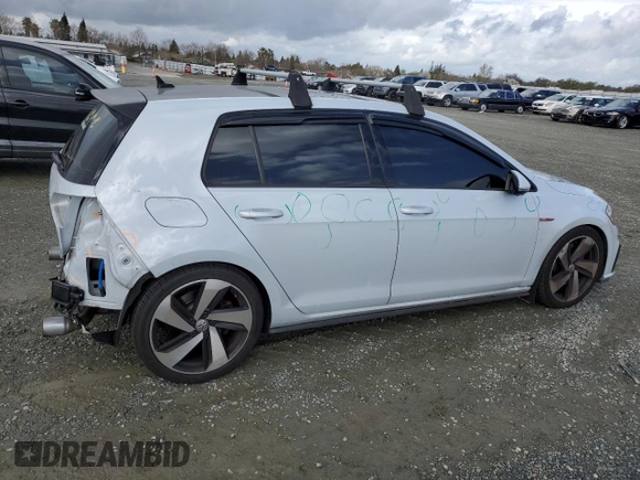 2019 Volkswagen Golf GTI S with VIN 3VW5T7AU4KM030347, listed as a Copart auction lot 48943025 with 49,636 mi miles and Salvage Title. Bid and sale history available at carsss.com. Image 3.