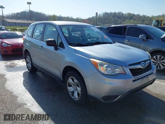 2014 Subaru Forester 2.5i with VIN JF2SJAACXEH425952, listed as a IAAI auction lot 41961385 with 96,363 mi miles. Bid and sale history available at carsss.com. Image 1.