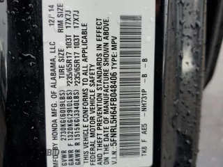 2015 Honda Odyssey EX-L z VIN 5FNRL5H64FB048406, wystawiony jako Copart lot #58044065 z przebiegiem 61 005 mil mil oraz Szkoda całkowita • Salvage title. Historia ofert i sprzedaży dostępna na DreamBid. Obrazek 13.