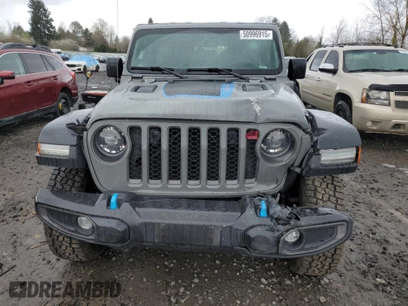 2023 Jeep Wrangler Rubicon with VIN 1C4JJXR68PW696504, listed as a Copart auction lot 50996915 with 44,947 mi miles and Salvage title. Bid and sale history available at DreamBid. Image 5.