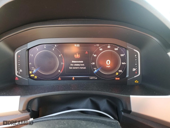 2023 Volkswagen Atlas Cross Sport 3.6L V6 SE w/Technology with VIN 1V2WE2CAXPC206364, listed as a Copart auction lot 74216144 with 14,977 mi miles and Salvage Title. Bid and sale history available at carsss.com. Image 9.