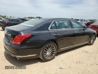 2017 Genesis G90 Ultimate z VIN KMHG54JH0HU031003, wystawiony jako Copart lot #52653315 z przebiegiem 123 061 mil mil oraz Czysty tytuł • Clean title. Historia ofert i sprzedaży dostępna na DreamBid. Obrazek 3.