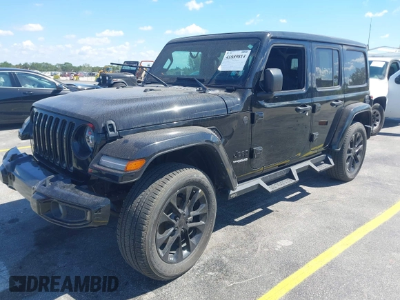 2021 Jeep Wrangler Unlimited Sport S with VIN 1C4HJXDN4MW669387, listed as a IAAI auction lot 41889814 with 17,333 mi miles and . Bid and sale history available at DreamBid. Image 19.
