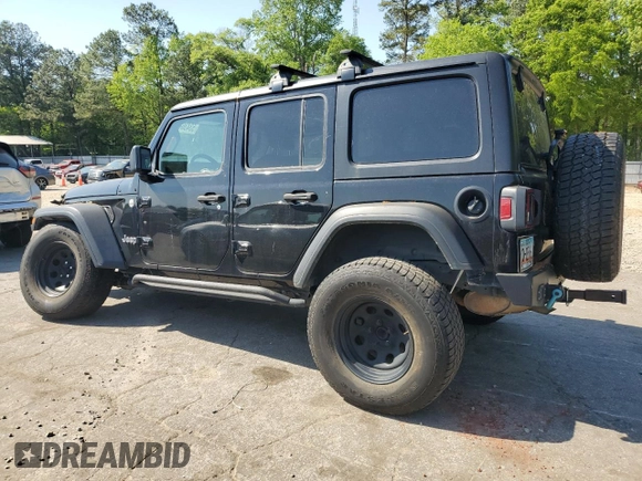 2020 Jeep Wrangler Unlimited Sport S with VIN 1C4HJXDN0LW115231, listed as a Copart auction lot 53436115 with 64,307 mi miles and Salvage title. Bid and sale history available at DreamBid. Image 2.