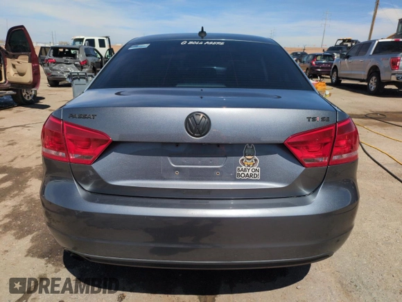 2015 Volkswagen Passat SE with VIN 1VWBS7A35FC014128, listed as a Copart auction lot 51010485 with 154,263 mi miles and Salvage title. Bid and sale history available at DreamBid. Image 6.