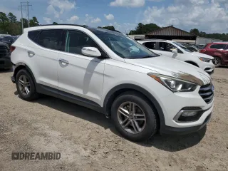 2017 Hyundai Santa Fe 2.4L with VIN 5XYZU3LB3HG456574, listed as a Copart auction lot 61658595 with 55,997 mi miles and Salvage title. Bid and sale history available at DreamBid. Image 4.