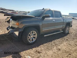 2015 GMC Sierra 1500 SLT with VIN 3GTU2VEJ8FG470016, listed as a Copart auction lot 81101074 with 97,524 mi miles and Salvage Title. Bid and sale history available at DreamBid. Image 1.