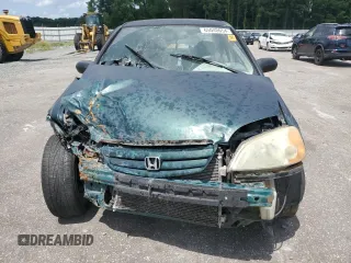2001 Honda Civic LX with VIN 2HGES15541H536507, listed as a Copart auction lot 65040654 with 0 mi miles and Salvage Title. Bid and sale history available at carsss.com. Image 5.