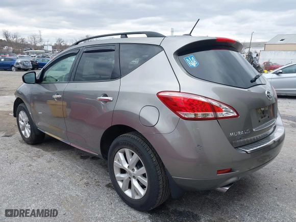2011 Nissan Murano SV with VIN JN8AZ1MW2BW181380, listed as a IAAI auction lot 41731826 with 93,654 mi miles. Bid and sale history available at carsss.com. Image 3.
