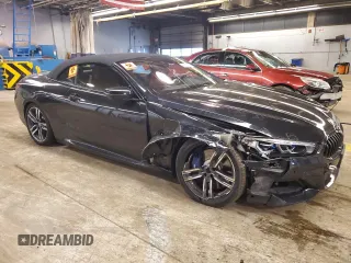 2021 BMW 8 Series 840i with VIN WBADZ4C08MCF18873, listed as a Copart auction lot 43263764 with 0 mi miles. Bid and sale history available at carsss.com. Image 4.