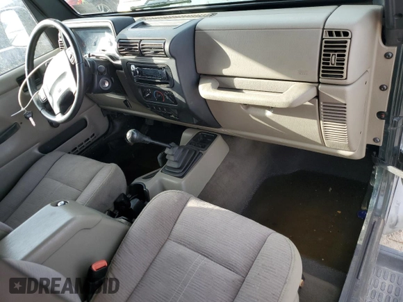 2003 Jeep Wrangler Sport with VIN 1J4FA49S43P301542, listed as a Copart auction lot 75704824 with Not Provided miles and Salvage Title. Bid and sale history available at carsss.com. Image 8.