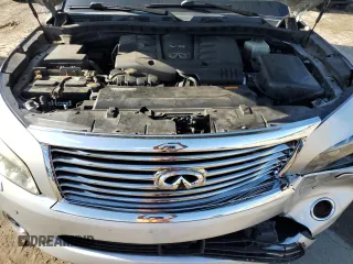 2012 Infiniti QX56 8-passenger with VIN JN8AZ2NC5C9317849, listed as a Copart auction lot 68599364 with 225,533 mi miles and Salvage Title. Bid and sale history available at carsss.com. Image 12.
