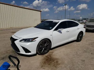 2020 Lexus ES with VIN 58AGZ1B16LU080860, listed as a Copart auction lot 50185725 with 85,640 mi miles and Salvage Title. Bid and sale history available at carsss.com. Image 1.