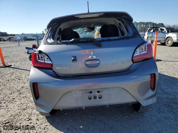 2021 Mitsubishi Mirage ES with VIN ML32AUHJ4MH011765, listed as a Copart auction lot 47676935 with 73,135 mi miles and Salvage Title. Bid and sale history available at carsss.com. Image 6.