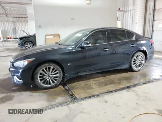 2020 Infiniti Q50 Luxe with VIN JN1EV7AR4LM254744, listed as a Copart auction lot 59178915 with 57,746 mi miles and Salvage title. Bid and sale history available at DreamBid. Image 1.