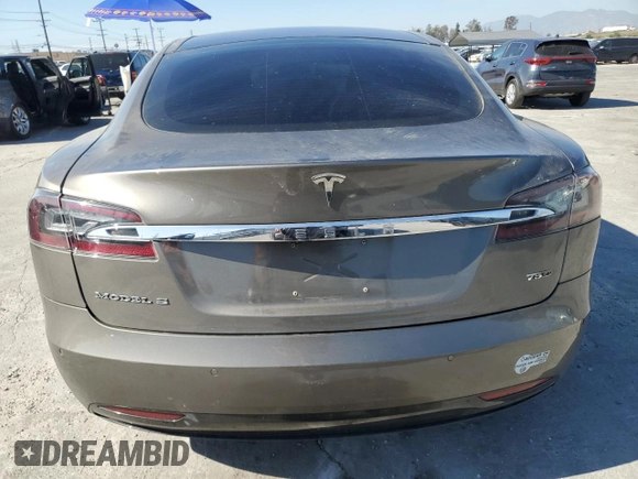 2016 Tesla Model S 90D with VIN 5YJSA1E20GF159926, listed as a Copart auction lot 46626625 with 104,247 mi miles and Salvage Title. Bid and sale history available at DreamBid. Image 6.