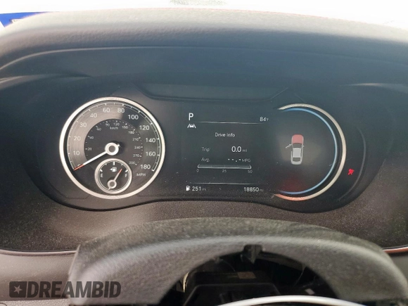 2023 Genesis G70 3.3T with VIN KMTG54TE6PU114300, listed as a Copart auction lot 62484525 with 18,850 mi miles and Salvage title. Bid and sale history available at DreamBid. Image 9.