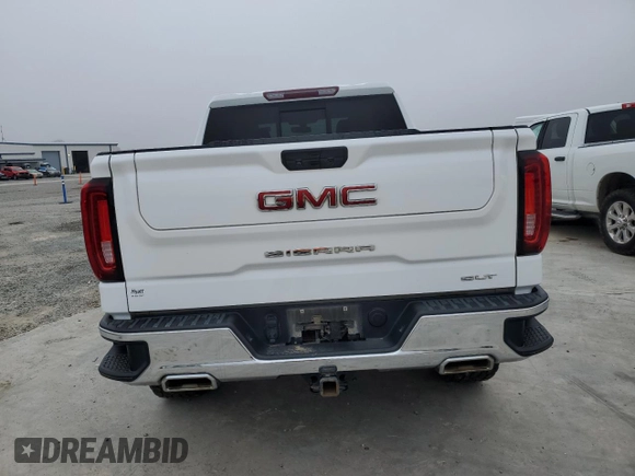 2022 GMC Sierra 1500 SLT with VIN 3GTU9DED8NG157157, listed as a Copart auction lot 48980055 with 94,065 mi miles and Salvage Title. Bid and sale history available at DreamBid. Image 6.