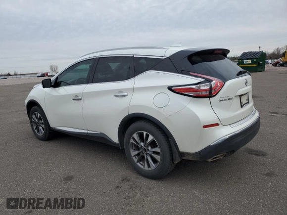 2017 Nissan Murano S with VIN 5N1AZ2MG8HN195563, listed as a Copart auction lot 54349325 with 210,486 mi miles and Non Repairable. Bid and sale history available at carsss.com. Image 2.