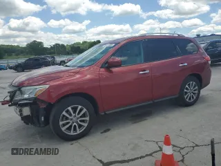 2015 Nissan Pathfinder Platinum z VIN 5N1AR2MM4FC702361, wystawiony jako Copart lot #55897865 z przebiegiem 100 997 mil mil oraz Szkoda całkowita • Salvage title. Historia ofert i sprzedaży dostępna na DreamBid. Obrazek 1.