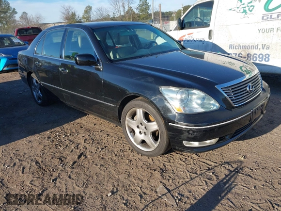 2005 Lexus LS 430 z VIN JTHBN36FX55025178, wystawiony jako IAAI lot #41471386 z przebiegiem 225 094 mil mil oraz . Historia ofert i sprzedaży dostępna na DreamBid. Obrazek 1.