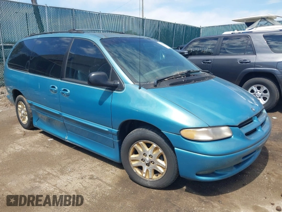 1996 Dodge Grand Caravan with VIN 1B4GP54R8TB458827, listed as a IAAI auction lot 42074872 with 97,566 mi miles and . Bid and sale history available at DreamBid. Image 1.