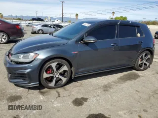 2019 Volkswagen Golf GTI S with VIN 3VW6T7AU0KM024307, listed as a Copart auction lot 48622705 with 77,163 mi miles and Salvage Title. Bid and sale history available at carsss.com. Image 1.