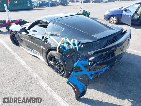 2017 Chevrolet Corvette 1LT with VIN 1G1YA2D74H5119714, listed as a IAAI auction lot 42156867 with 54,761 mi miles and . Bid and sale history available at DreamBid. Image 3.