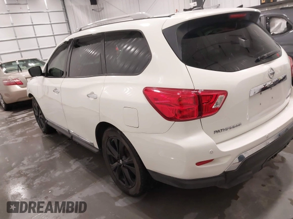 2017 Nissan Pathfinder SV with VIN 5N1DR2MN2HC658577, listed as a IAAI auction lot 41477472 with 40,231 mi miles and . Bid and sale history available at DreamBid. Image 3.