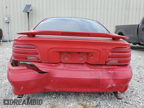 1994 Ford Mustang с VIN 1FALP42D9RF190235, выставлен на аукционе Copart как лот 59767354 с пробегом 63 585 миль миль и Списание • Salvage title. История ставок и продаж доступна на DreamBid. Изображение 6.