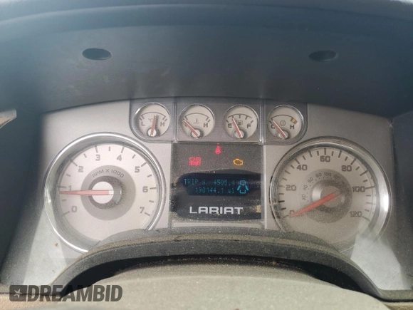 2010 Ford F-150 XL with VIN 1FTFW1EV3AFC86735, listed as a Copart auction lot 61460825 with 190,144 mi miles and Clean title. Bid and sale history available at DreamBid. Image 9.