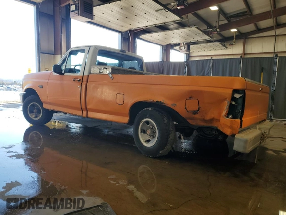 1993 Ford F-150 with VIN 1FTDF15Y1PNA42081, listed as a Copart auction lot 48376795 with 0 mi miles and Salvage Title. Bid and sale history available at carsss.com. Image 2.