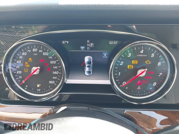 2018 Mercedes-Benz E-Class E 300 with VIN WDDZF4JBXJA369186, listed as a IAAI auction lot 42016149 with 59,360 mi miles. Bid and sale history available at carsss.com. Image 7.