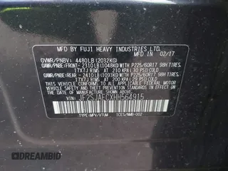 2017 Subaru Forester Premium with VIN JF2SJAECXHH564915, listed as a IAAI auction lot 42154931 with 112,178 mi miles and . Bid and sale history available at DreamBid. Image 9.
