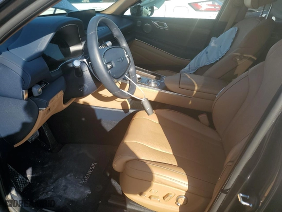 2023 Genesis GV80 with VIN KMUHBDSB9PU124092, listed as a Copart auction lot 88873665 with 20,851 mi miles and Salvage Title. Bid and sale history available at carsss.com. Image 7.