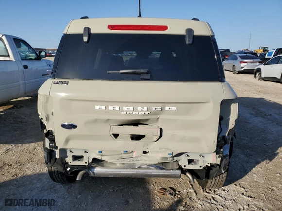 2024 Ford Bronco Sport Big Bend with VIN 3FMCR9B63RRF12918, listed as a Copart auction lot 83680784 with 1,270 mi miles and Salvage Title. Bid and sale history available at carsss.com. Image 6.