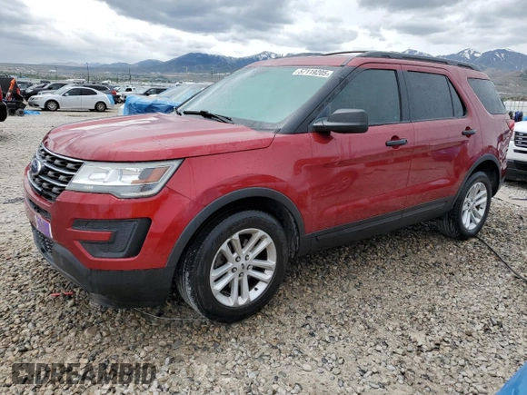 2017 Ford Explorer with VIN 1FM5K8BH8HGD62139, listed as a Copart auction lot 57119205 with 97,646 mi miles and Salvage title. Bid and sale history available at DreamBid. Image 1.